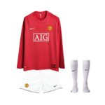 Kit de Criança - Manchester United Principal 07/08 - Manga Comprida